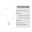 18K Gold Plated Heart Shape Zircon Pendant Necklace