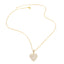 18K Gold Plated Heart Shape Zircon Pendant Necklace