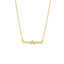 18K Gold Plated Zircon Letter Pendant Necklace