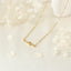 18K Gold Plated Zircon Letter Pendant Necklace