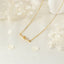 18K Gold Plated Zircon Letter Pendant Necklace