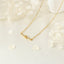 18K Gold Plated Zircon Letter Pendant Necklace