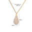 Copper 18K Gold Plated Heart and Star Pendant Necklace with Artificial Pearls