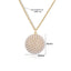 Copper 18K Gold Plated Heart and Star Pendant Necklace with Artificial Pearls