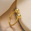 18K Gold Plated Geometric Open Ring - Minimalist Style