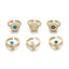 18K Gold Plated Copper Star Zircon Rings - Minimalist Vintage Style Couples Jewelry