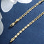 18K Gold Plated Geometric Alloy Necklace Chain