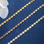 18K Gold Plated Geometric Alloy Necklace Chain