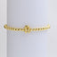 18k Gold Plated Copper Beaded Alphabet Stretch Bracelet