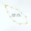 Copper Plated 18k Gold Beaded Choker Necklace