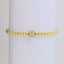 18k Gold Plated Copper Letter Zircon Beaded Stretch Bracelet