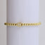 18k Gold Plated Copper Letter Zircon Beaded Stretch Bracelet