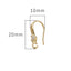 14K Gold Plated Large Zircon Hoop Earrings - Handmade DIY Jewelry Accessories
