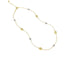 Copper Mixed Metal Beaded Necklace with Irregular Tube Design