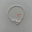 Vintage Style Silver Plated Knotted Love Bead Bracelet for Women