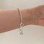Vintage Style Silver Plated Knotted Love Bead Bracelet for Women