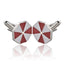 Geometric Flag Wolf Head Alloy Cufflinks for Men