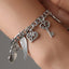 Creative Alloy Retro Ethnic Style Ladies Bracelet with Wings, Key, Love Letter, and Elephant Charms