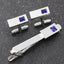 Men's Business Suit French Alloy Cufflinks and Tie Clips Set