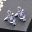 Men's French Business Shirt Cufflinks and Tie Clip Set - Note Diamond Design