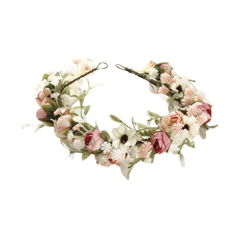 European American Bohemian Bridal Garland Headdress