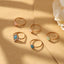 New Fashion Candy Color Amber-Inspired 5-Piece Ring Set