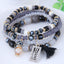 Bohemian Tassel Multi-layer Crystal Beaded Bracelet