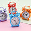 Cute Mini Alarm Clock Keychain - Iron Plated Cartoon Keyring for Bags and Gifts