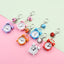 Cute Mini Alarm Clock Keychain - Iron Plated Cartoon Keyring for Bags and Gifts