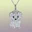 Cute Maltese Dog Animal Pendant Necklace