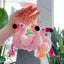 Flamingo Plush Keychain Pendant - Cute Animal Cotton Bag Charm