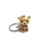 Cute Animal Resin Hedgehog and Bear Keychain Pendant