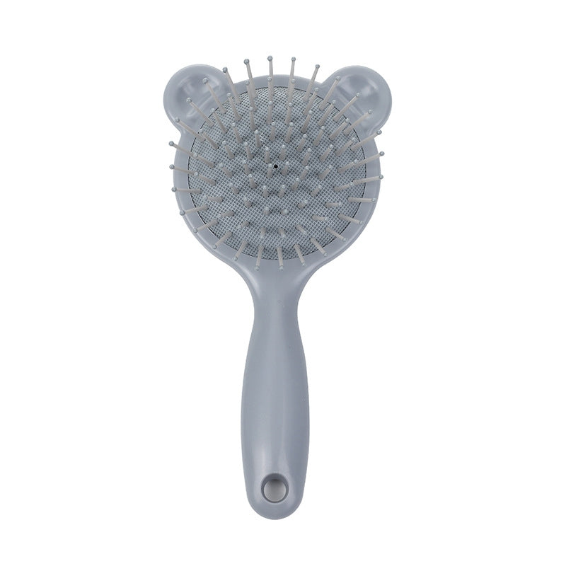 Cute Cartoon Bear Portable Airbag Hair Comb for Smooth and Fluffy Hair