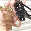 Cute Bear Resin Metal Keychain Pendant for Bags