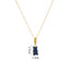 Colorful Bear Resin Zircon Pendant Necklace for Women and Men