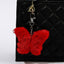 Cute Butterfly Faux Fur Keychain Pendant for Bags and Cars