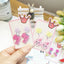 Cute Cactus Rabbit Ice Cream Acrylic Clip-On Earrings for Girls