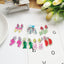 Cute Cactus Rabbit Ice Cream Acrylic Clip-On Earrings for Girls