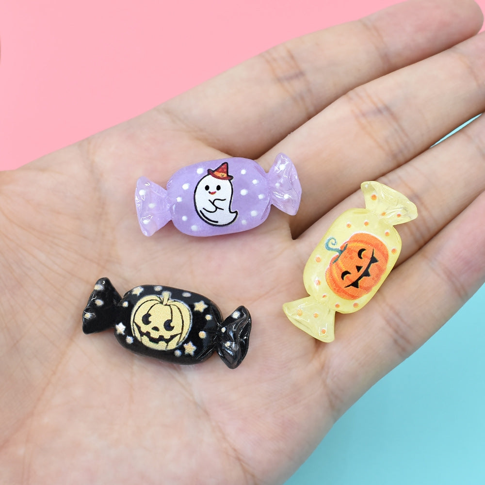 Cute Candy Resin Epoxy DIY Craft Accessories - Halloween Theme