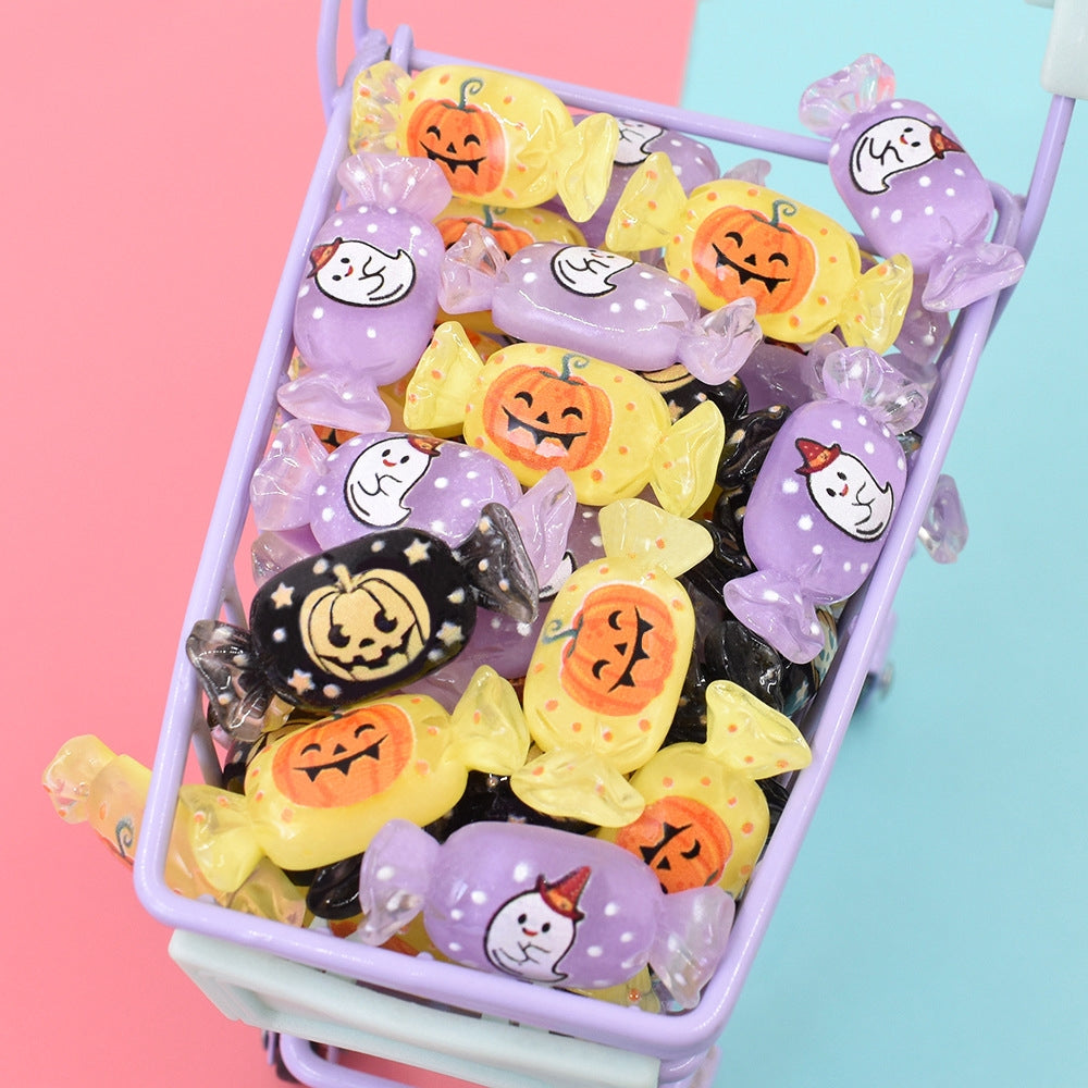 Cute Candy Resin Epoxy DIY Craft Accessories - Halloween Theme