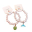 Cute Cartoon Character Acrylic Beaded Kid's Pearl Princess Bracelet - Ocean Wind Alloy Student Jewelry