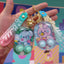 Cute Cartoon Character PVC Keychain with Water Ring Toss Game Toy Attachment