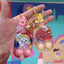 Cute Cartoon Character PVC Keychain with Water Ring Toss Game Toy Attachment