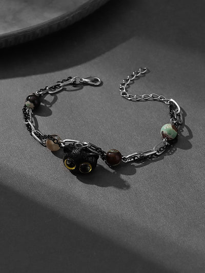 Cute Black Cat Resin Adjustable Unisex Bracelet