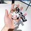 Cute Cow Silicone Keychain Pendant for Bags and Cars