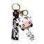 Cute Cow Silicone Keychain Pendant for Bags and Cars