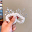 Cute Crown Pearl Rhinestone Hair Tie for Girls