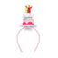 Cute Rose Lace Flower Sequin Pleated Hairband for Girls Party