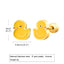 Cute Yellow Duck Epoxy Stainless Steel Stud Earrings for Women