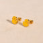 Cute Yellow Duck Epoxy Stainless Steel Stud Earrings for Women